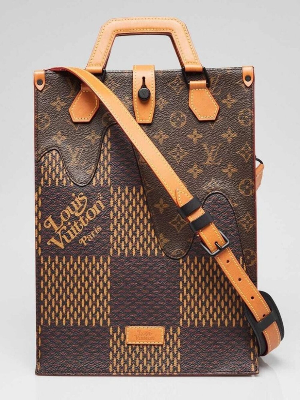 Louis Vuitton X Nigo Limited Edition Giant Damier Monogram Canvas Mini Tote Bag